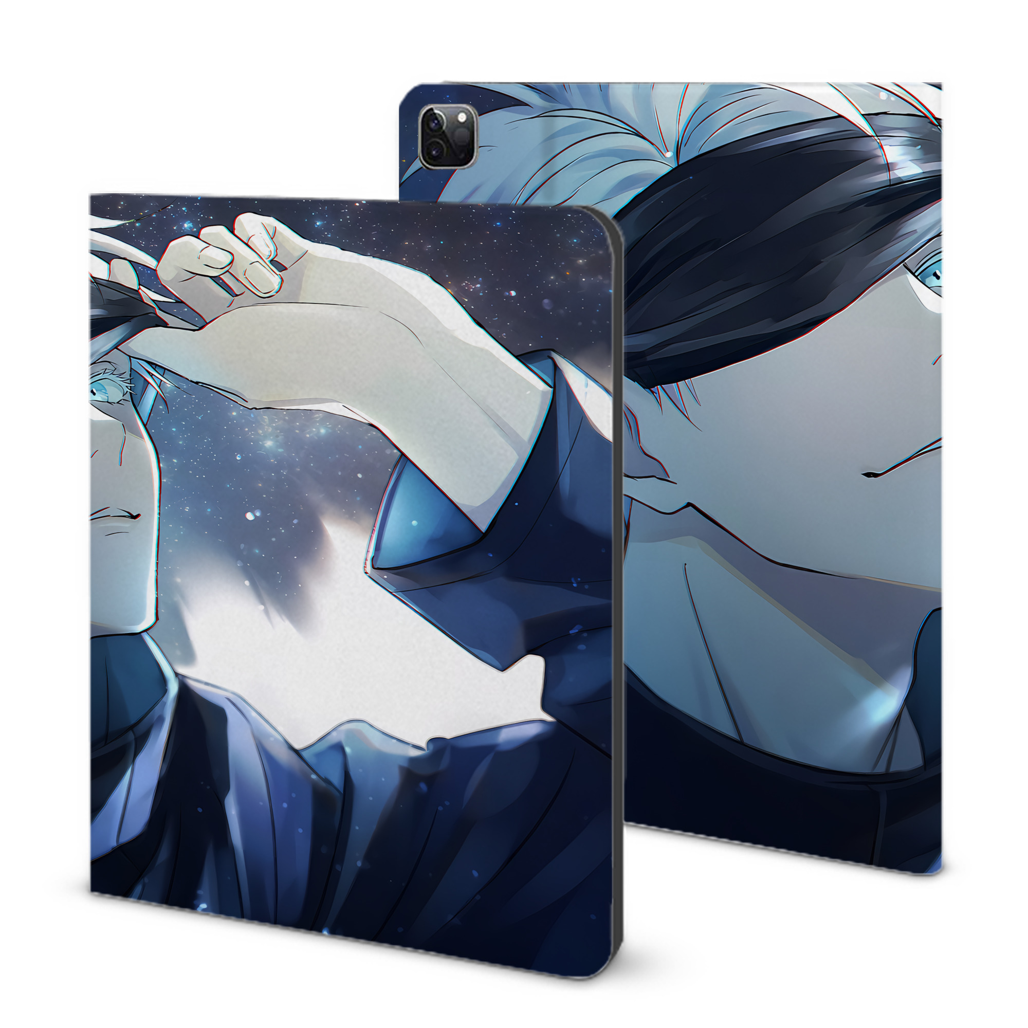 （画像用） 呪術廻戦 Jujutsu Kaisen IPad ケース ブック型 PUレザー TPU 耐衝撃 軽量 薄型 ペン収納なし 全面保護 IPad 各モデル対応